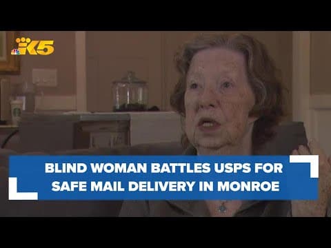 Blind woman battles USPS for safe mail delivery in Monroe
