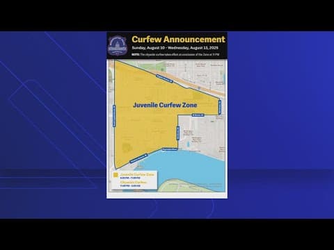 New juvenile curfew zone established in Navy Yard