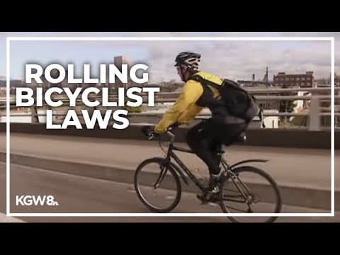 Oregon State study looks at how safe rolling bicyclist laws are