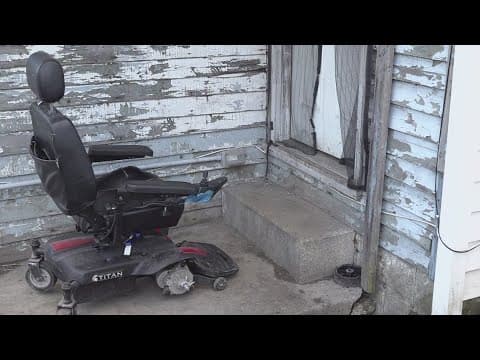 Man in wheelchair struck by car while crossing the street