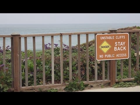 Homeowners in Ocean Beach hit with wave of concern over unstable cliff