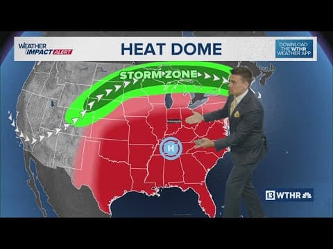 Cracks in the heat dome may start allowing rain chances to return, bringing some relief