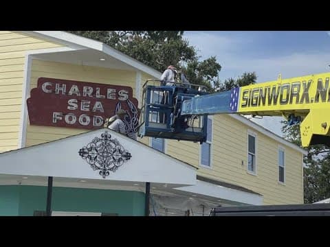 Charles Seafood reopening after repairing damage from Ida