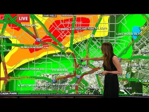 DFW weather: Severe storms causing traffic issues on Thursday