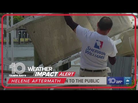 Clean-up efforts continue in Treasure Island