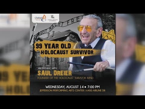 Holocaust survivor to share his story and perform at Jefferson Performing Arts Center