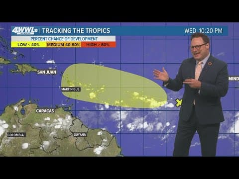 Wednesday 10pm Tropical Update: Low chance of development in the Gulf