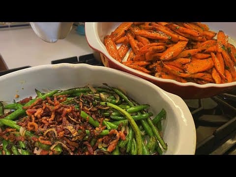 Cooking with Styles Thanksgiving sides | Beans and Carrots