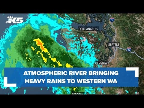 Atmospheric river bringing heavy rains and possible flooding across western Washington