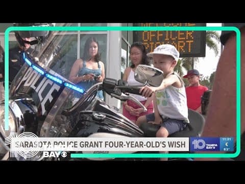Boy, 4, becomes honorary member of Sarasota Police Department