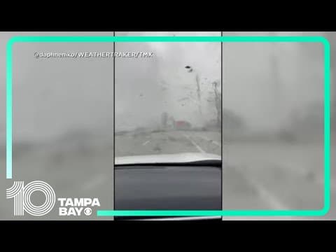 Powerful tornado flips car in Florida, video shows