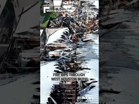 Drone 11 was over motel after fire tore through it Tuesday, July 18 #Shorts