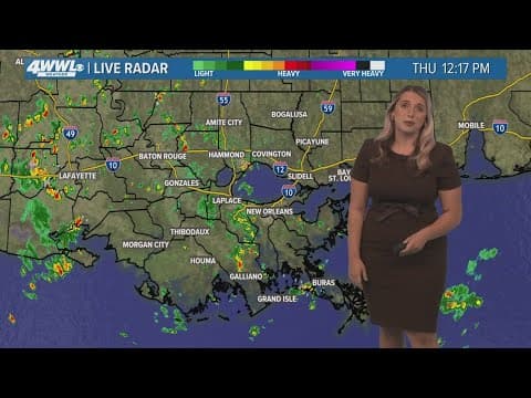 New Orleans Weather: Scattered rain and storms continue the rest of the work week