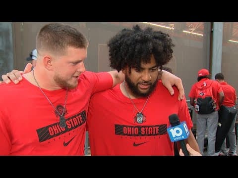 JT Tuimoloau, Jack Sawyer talk about their last opener at the 'Shoe