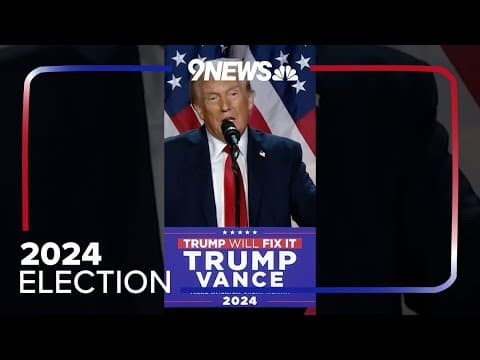 Donald Trump Declares Victory in 2024 Presidential Election