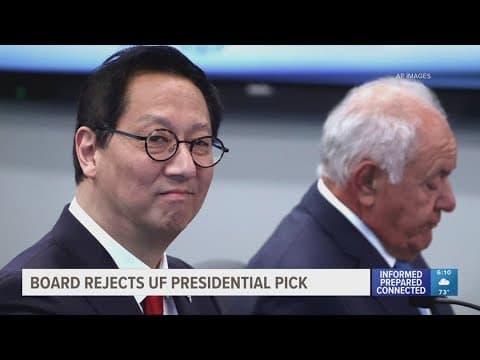 Florida Board of Governors voted against appointing UF's presidential pick