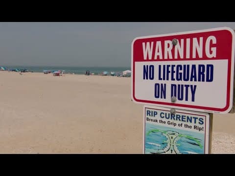 Lifeguard shortage amid peak beach season