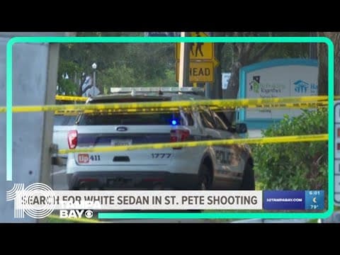 Police searching for white sedan after two teens were shot on Labor Day in St. Pete