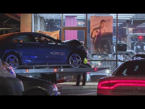 Car drives into Rockville, Md. gym equipment store