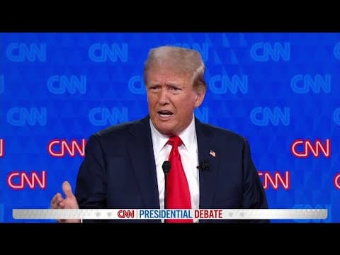Trump: "Our border is considered the most dangerous in the world" | CNN Presidential Debate 2024