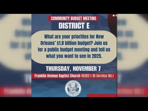 Councilman Oliver Thomas discusses community budget meetings