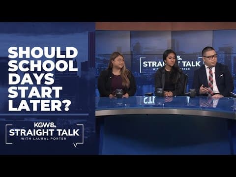 Should school days start later in the morning?