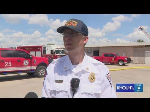 Fire chief gives update on massive fire at flea market in N. Houston