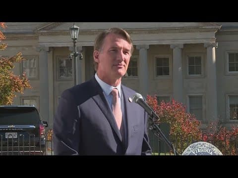 Gov. Youngkin reacts to Republicans losing control of the Virginia state senate