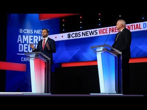 Walz, Vance face off in vice presidential debate