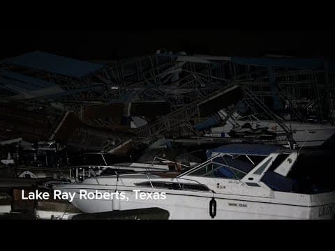 Tornado damage in North Texas: Scenes from Valley View, Celina, Lake Ray Roberts and Pilot Point