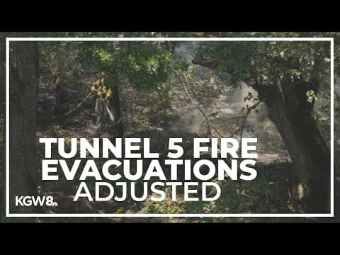 Crews work to widen lines around Tunnel 5 Fire