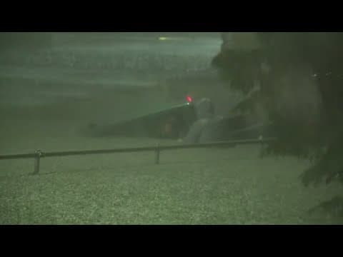 Rescue during Francine: Person in truck saved during Hurricane Francine flooding