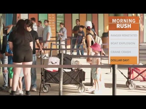 Dallas Zoo offers another dollar day today, causing traffic backups