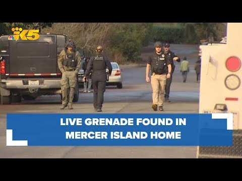 Live hand grenade found inside Mercer Island home