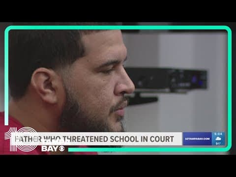 Tampa man accused of threatening son's school held without bond