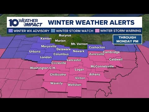 Winter storm weather forecast, timing, snowfall totals for Columbus, Ohio