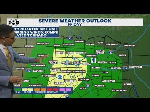 DFW weather: Severe storm risk upgraded - latest forecast (8 a.m.)