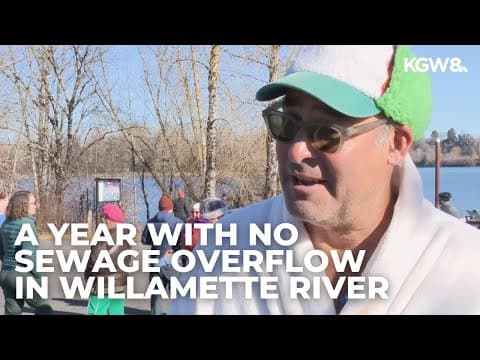 Willamette River Winter Dip celebrates year without sewage overflow