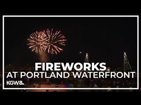 Waterfront Blues Festival fireworks show