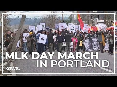 Hundreds show up for MLK day walk throughout North Portland