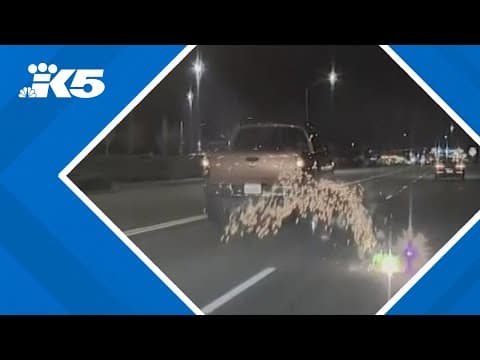 Person in truck shoots fireworks at another car in Bremerton