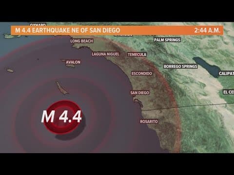 Did you feel it? Magnitude 4.4 earthquake hits off the coast of San Diego