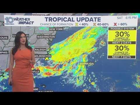 Tracking the Tropics: Low-pressure system could slowly develop off Southeastern U.S. coast