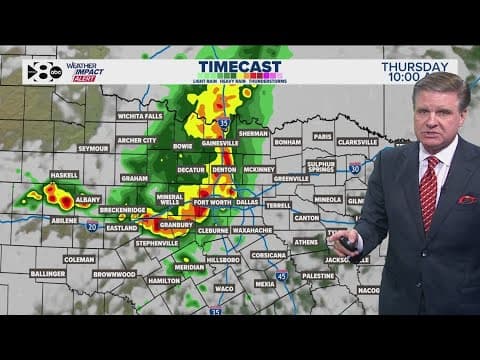 DFW Weather: Stormy Thursday expected in North Texas, likely to clear out by the evening
