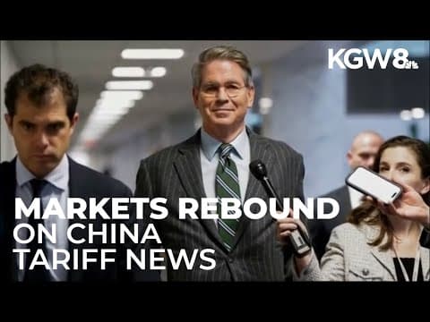 Markets rebound after Treasury Secretary says there will be 'de-escalation' with China over tariffs