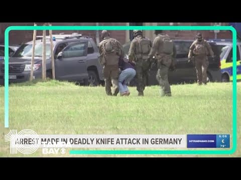 Suspect arrested in deadly knife attack in Germany