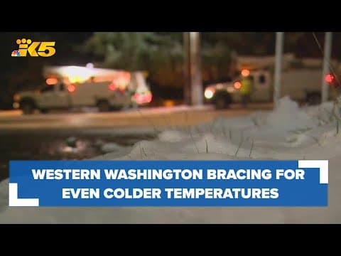 Western Washington braces for colder temperatures after Thursday snowfall