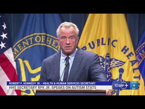 Health secretary Robert F. Kennedy Jr. says US autism cases are climbing at an 'alarming rate'