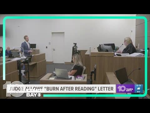 Judge rules 'burn after reading' letter written by Brian Laundrie's mother to be entered as evidence