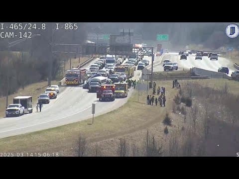 School bus crash on I-465
